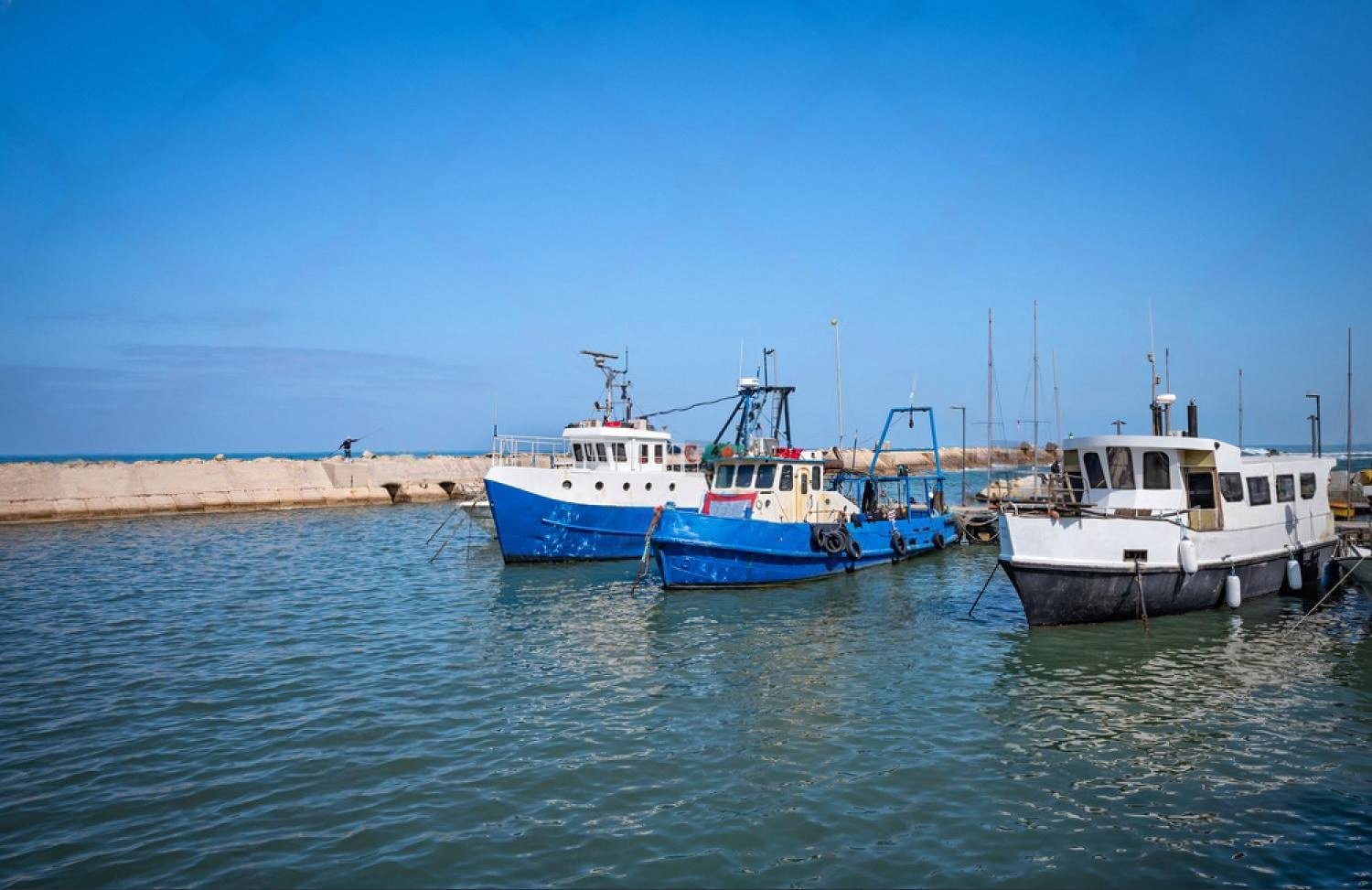 Cargo boats in a Gulf port illustrating logistics risk for Middle East market entry